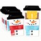 Big Dot of Happiness Assorted Snowman Coffee Cup Gift Card Holders with Envelopes, Winter Money & Gift Card Sleeves Holiday Nifty Gifty Pack, Set of 8